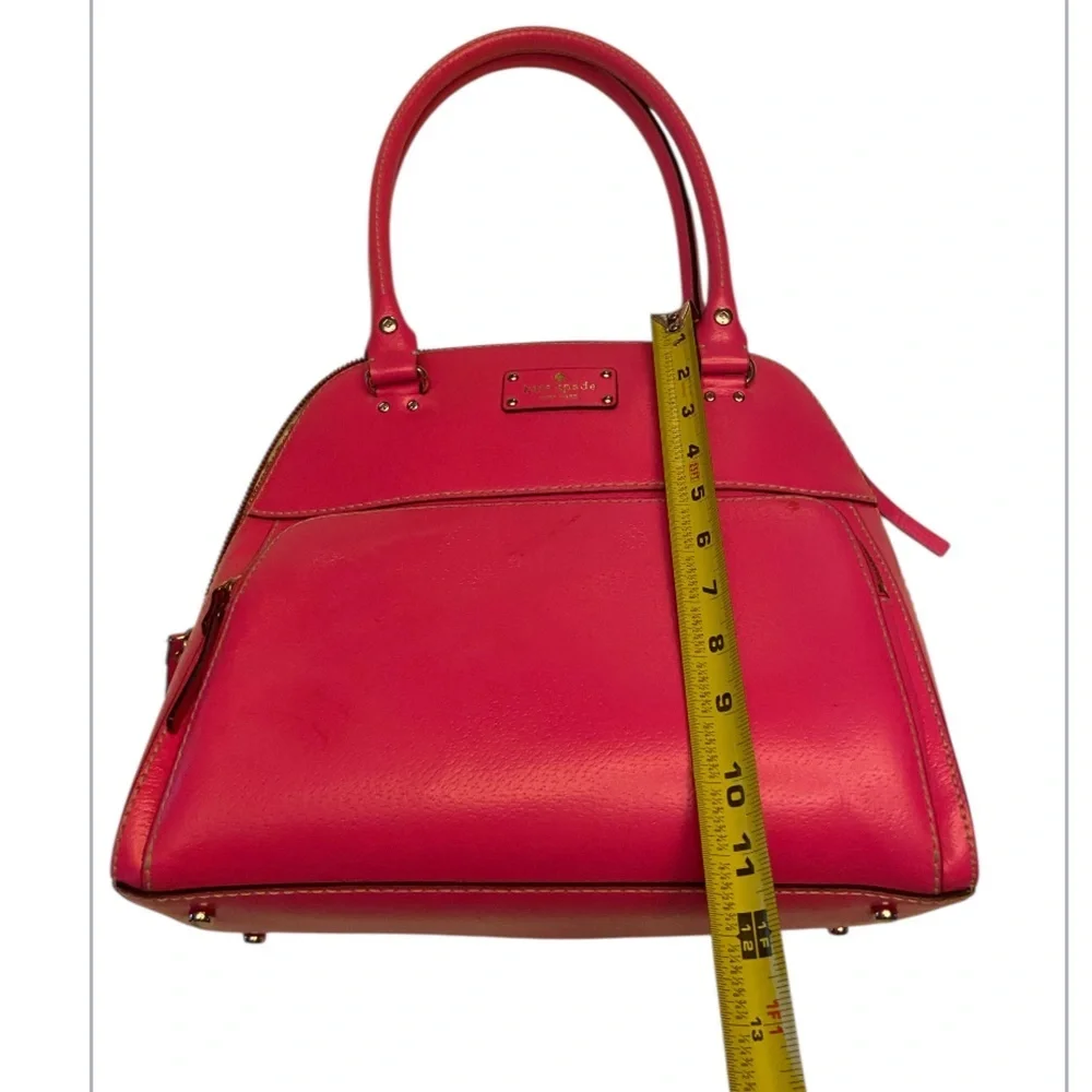 Kate Spade Hot Pink MAEDA Leather Shoulder Bag.